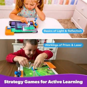 PlayShifu Tacto Laser (Kit + App) : AR Laser Based Educational Birthday Gifts for 4-8 Year Olds | Interactive Science Kit for Kids | Brain Games, STEM Learning | 200+ Puzzles (Device Not Included)
