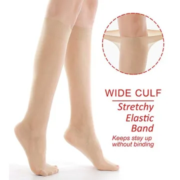 G&Y Knee High Pantyhose - 9 Pairs of Comfort and Style