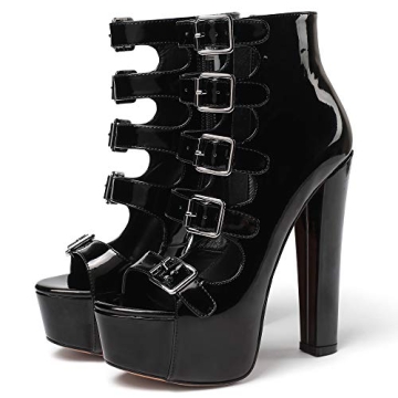 YODEKS High Heel Open Toe Platform Sandals for Women