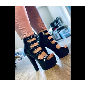 YODEKS High Heel Open Toe Platform Sandals for Women