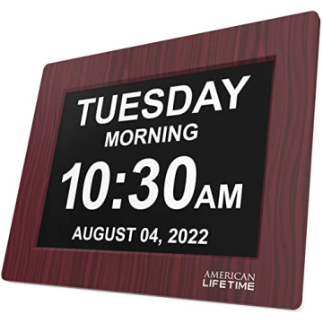 American Lifetime Day Clock Large Display with Alarms