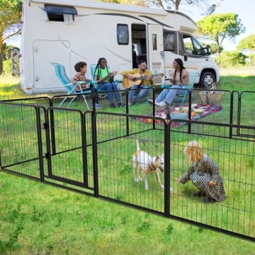 Heavy Duty Anti-Rust Portable Dog Playpen Outdoor Use