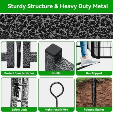 Heavy Duty Anti-Rust Portable Dog Playpen Outdoor Use