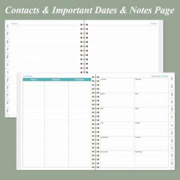 2025 Weekly & Monthly Planner - Spiral Bound, Teal