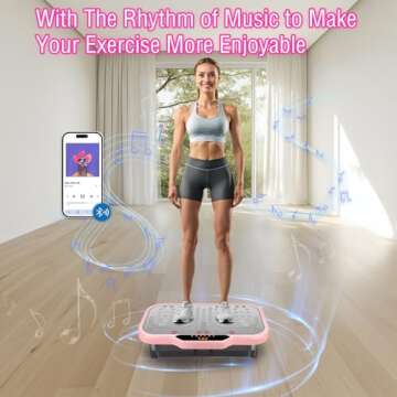 ENOWPO Vibration Plate Exercise Machine - Total Body Fitness for Home