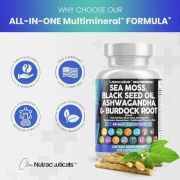 Clean Nutra Sea Moss with Black Seed Oil & Ashwagandha