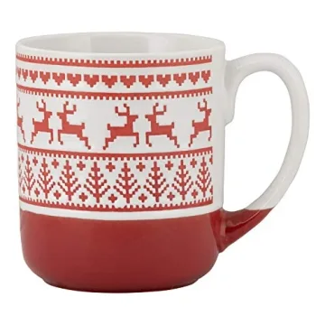 10 Strawberry Street Reindeer Mugs Set for Holiday Cheer
