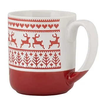 10 Strawberry Street Reindeer Mugs Set for Holiday Cheer