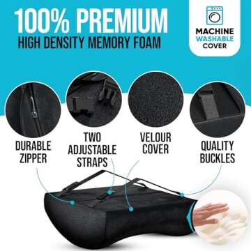 FORTEM Ergonomic Memory Foam Chair Cushion and Lumbar Support