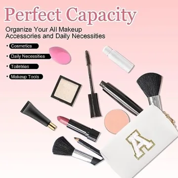 Chic Personalized Makeup Bag for Women and Girls