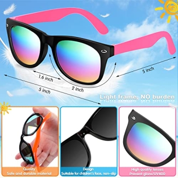 Vibrant GIFTINBOX Kids Sunglasses Bulk for Summer Fun