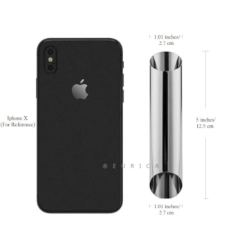 EUICAE Cannoli Tubes, 5 inch Large Stainless Steel Cannoli Forms Non-stick cream horn Danish Pastry Molds for Croissant Shell Cream Roll Pack of 15