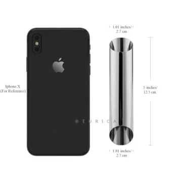 EUICAE Cannoli Tubes, 5 inch Large Stainless Steel Cannoli Forms Non-stick cream horn Danish Pastry Molds for Croissant Shell Cream Roll Pack of 15