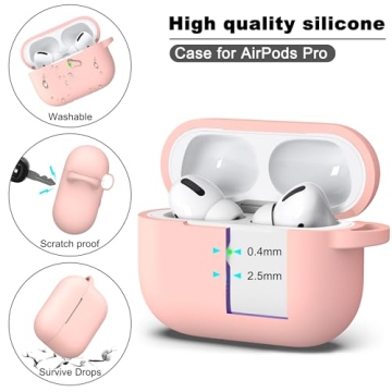 R-fun AirPods Pro Soft Silicone Case with Cleaner Kit