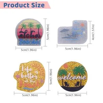 Bling Beach Charms for Bogg Bags | Set of 10 Stylish Accessories