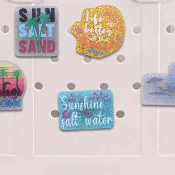 Bling Beach Charms for Bogg Bags | Set of 10 Stylish Accessories