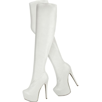 Stunning Over-the-Knee Stiletto Heel Platform Boots