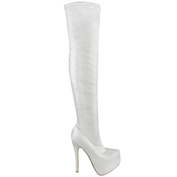 Stunning Over-the-Knee Stiletto Heel Platform Boots