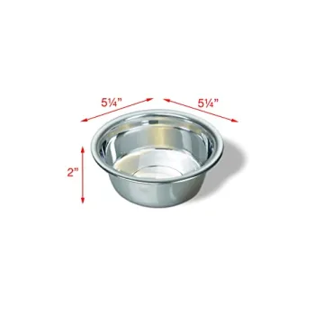 16 OZ Stainless Steel Dog Bowl by Van Ness Pets