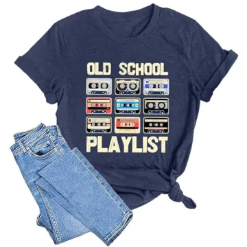 LAZYCHILD 80s Retro Music Tee for Women