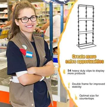 Eazy2hD Potato Chip Display Rack with 54 Clips