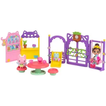 Gabby’s Dollhouse, Kitty Fairy Garden Party, 18-Piece Playset with 3 Toy Figures, Surprise Toys & ...