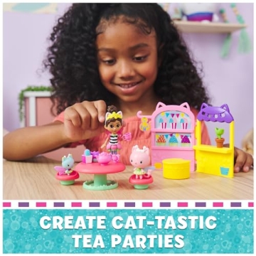 Gabby’s Dollhouse Kitty Fairy Garden Party Playset for Kids
