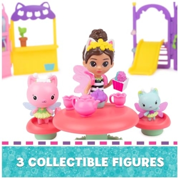 Gabby’s Dollhouse Kitty Fairy Garden Party Playset for Kids