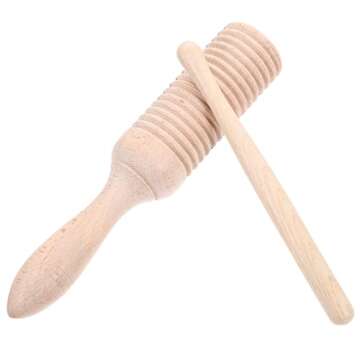 Guiro Instrument - Fun Wooden Percussion for Kids and Adults