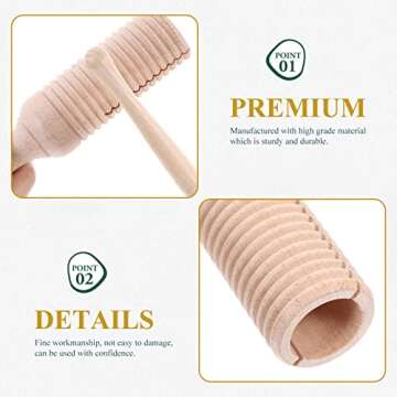 Guiro Instrument - Fun Wooden Percussion for Kids and Adults