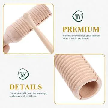 Guiro Instrument - Fun Wooden Percussion for Kids and Adults