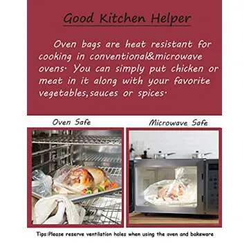 10 Counts Oven Bags Turkey Size | Large Oven Bag for Thangkgiving Day Turkey Roasting Cooking(1)