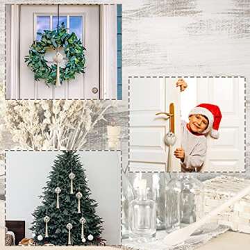 6 Pieces Macrame Christmas Ball Ornaments Boho Wall Hanging Decoration Bulk Christmas Tree Hanging Ornaments Snowflake Woven Macrame Beads and Tassels Ball Crafts for Party Decor Supplies