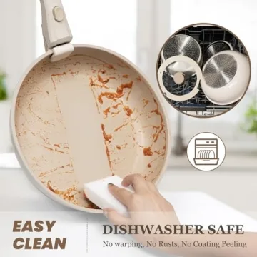 KIKCOIN Non-Stick Pots and Pans Cookware Set