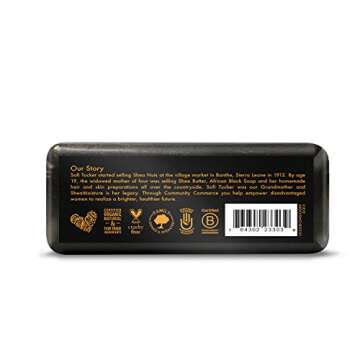 Shea Moisture African Black Soap with Shea Butter 8 oz Pack