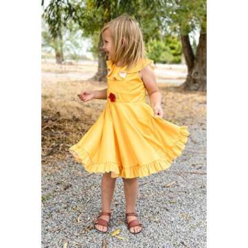Little Adventures Yellow Princess Twirl Dress - No Glitter