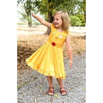 Little Adventures Yellow Princess Twirl Dress - No Glitter