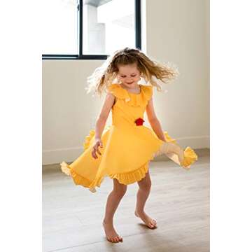 Little Adventures Yellow Princess Twirl Dress - No Glitter
