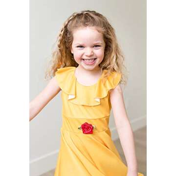 Little Adventures Yellow Princess Twirl Dress - No Glitter