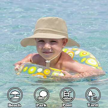 Stylish Infant Sun Hat with UPF 50+ Protection for Kids