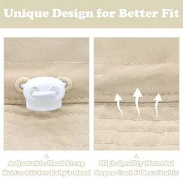 Stylish Infant Sun Hat with UPF 50+ Protection for Kids
