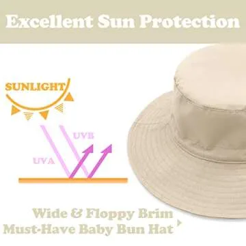 Stylish Infant Sun Hat with UPF 50+ Protection for Kids