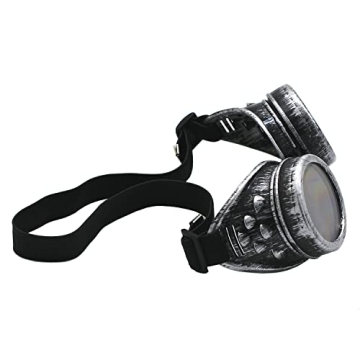 Steampunk Goggles Vintage Antique Silver Cosplay
