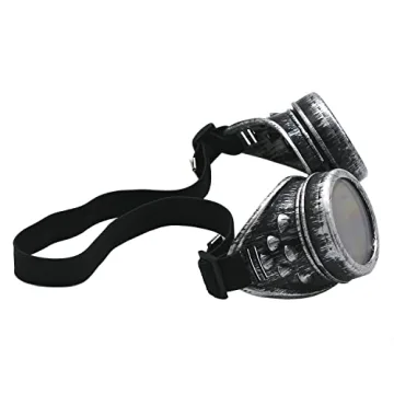 Steampunk Goggles Vintage Antique Silver Cosplay