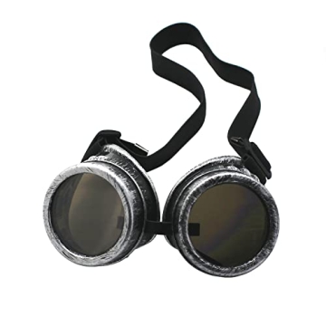 Steampunk Goggles Vintage Antique Silver Cosplay
