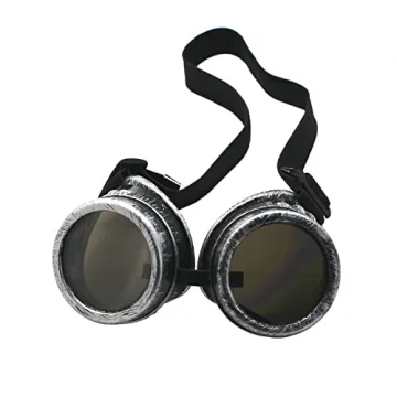 Steampunk Goggles Vintage Antique Silver Cosplay