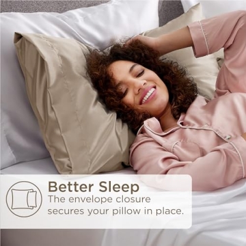 Bedsure Satin Pillowcase Set for Hair and Skin Care