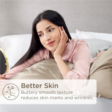 Bedsure Satin Pillowcase Set for Hair and Skin Care
