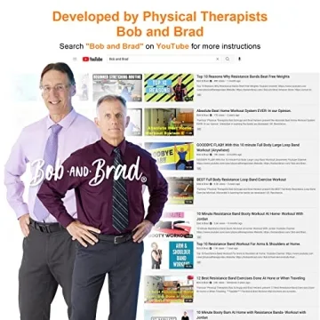 BOB AND BRAD Resistance Bands Set for 125 lbs Workouts