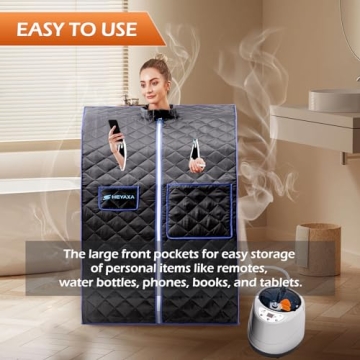 HEYAXA Indoor Sauna Tent with Remote Control and Accessories